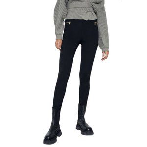 High - Rise Leggings Faux Zip Pockets